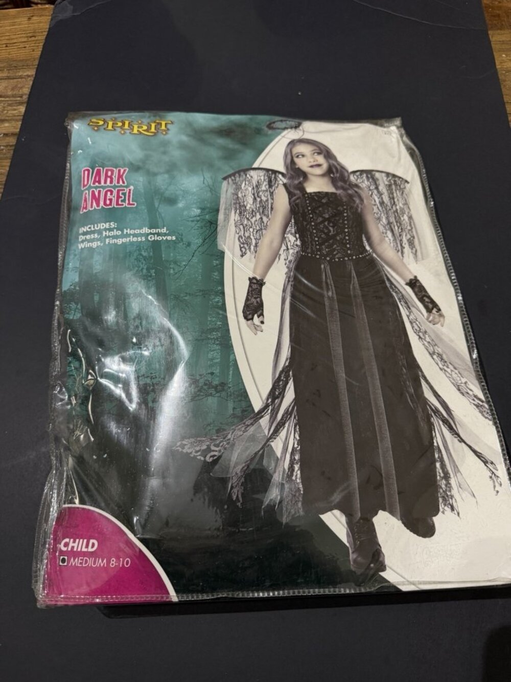 Spirit Halloween Dark Angel Costume Child Medium Size 8- 10